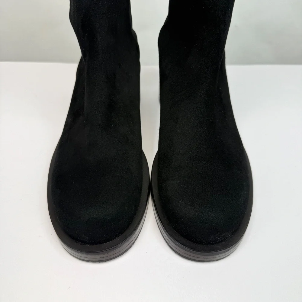 New Stuart Weitzman 5050 Bold Over The Knee Boot Black Sz 6.5